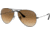 Ray-Ban Aviator Large Metal RB3025 Sunglasses, Gunmetal Crystal Brown Gradient, RB3025 004/51-6214