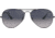 Ray-Ban Aviator Large Metal RB3025 Sunglasses, Gunmetal Crystal Polarized Blue Gradient Gray, RB3025 004/78-5814