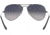 Ray-Ban Aviator Large Metal RB3025 Sunglasses, Gunmetal Crystal Polarized Blue Gradient Gray, RB3025 004/78-5814
