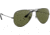 Ray-Ban Aviator Large Metal RB3025 Sunglasses, Gunmetal Frame, Crystal Green Polarized 62 mm Lenses, 004-58-6214