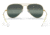 Ray-Ban Aviator Large Metal RB3025 Sunglasses, Legend Gold Frame, Silver/Blue Chromance Lens, Polarized, 62, RB3025-9196G6-62