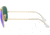 Ray-Ban Aviator Large Metal RB3025 Sunglasses, Matte Gold Frame, Blue Mirror Polar Lenses, RB3025 112/4L-58