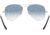 Ray-Ban Aviator Large Metal RB3025 Sunglasses, Silver Crystal Gradient Light Blue, RB3025 003/3F-5814