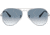 Ray-Ban Aviator Large Metal RB3025 Sunglasses, Silver Crystal Gradient Light Blue, RB3025 003/3F-6214