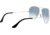 Ray-Ban Aviator Large Metal RB3025 Sunglasses, Silver Crystal Gradient Light Blue, RB3025 003/3F-6214