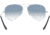 Ray-Ban Aviator Large Metal RB3025 Sunglasses, Silver Crystal Gradient Light Blue, RB3025 003/3F-6214