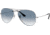 Ray-Ban Aviator Large Metal RB3025 Sunglasses, Silver Crystal Gradient Light Blue, RB3025 003/3F-6214