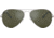 Ray-Ban Aviator Large Metal RB3025 Sunglasses, Silver Crystal Gray Mirror, RB3025 003/40-6214