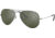 Ray-Ban Aviator Large Metal RB3025 Sunglasses, Silver Crystal Gray Mirror, RB3025 003/40-6214