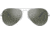 Ray-Ban Aviator Large Metal RB3025 Sunglasses, Silver Frame, Crystal Gray Gradient 58 mm Lenses, 003-32-5814