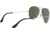 Ray-Ban Aviator Large Metal RB3025 Sunglasses, Silver Frame, Crystal Gray Gradient 58 mm Lenses, 003-32-5814