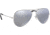 Ray-Ban Aviator Large Metal RB3025 Sunglasses, Silver Frame, Silver Mirror Polar Lenses, RB3025 019/W3-58