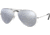 Ray-Ban Aviator Large Metal RB3025 Sunglasses, Silver Frame, Silver Mirror Polar Lenses, RB3025 019/W3-58