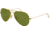 Ray-Ban Aviator Large Metal Sunglasses RB3025 001/14-55 - Arista Frame, Crystal Green Lenses