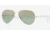 Ray-Ban Aviator Large Metal Sunglasses RB3025 001/M4-6214 - Shiny Gold Crystal Pol.green Silver Mir