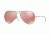 Ray-Ban Aviator Large Metal Sunglasses RB3025 019/Z2-58 - Matte Silver Frame, Brown Mirror Pink Lenses