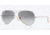 Ray-Ban Aviator Large Metal Sunglasses RB3025 029/71-5514 - Matte Gunmetal Frame, Crystal Gray Gradient Lenses