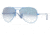 Ray-Ban Aviator Large Metal Sunglasses RB3025 088/3F-5514 - Metal Blue Matte Crystal Gradient Light Blue