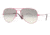 Ray-Ban Aviator Large Metal Sunglasses RB3025 090/32-5814 - Metal Fuxia Matte Crystal Gray Gradient