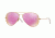 Ray-Ban Aviator Large Metal Sunglasses RB3025 112/1Q-58 - Matte Gold Frame, Brown Mirror Fucsia Polar Lenses
