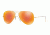 Ray-Ban Aviator Large Metal Sunglasses RB3025 112/69-62 - Matte Gold Frame, Crystal Brown Mirror Orange Lenses