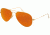 Ray-Ban Aviator Large Metal Sunglasses RB3025 112/69-5814 - Matte Gold Frame, Crystal Brown/Orange Mirror Lenses
