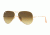 Ray-Ban Aviator Large Metal Sunglasses RB3025 112/85-5814 - Matte Gold Frame, Brown Gradient Lenses