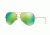 Ray-Ban Aviator Large Metal Sunglasses RB3025 112/P9-58 - Matte Gold Frame, Green Mirror Polar Lenses