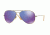 Ray-Ban Aviator Large Metal Sunglasses RB3025 167/1M-55 - Brushed Bronze Demi Shiny Frame, Grey Mirror Purple Lenses