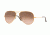 Ray-Ban Aviator Large Metal Sunglasses RB3025 9001A5-58 - Shiny Light Bronze Frame, Pink Gradient Brown Lenses