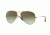 Ray-Ban Aviator Large Metal Sunglasses RB3025 9002A6-58 - Shiny Medium Bronze Frame, Green Gradient Brown Lenses