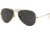 Ray-Ban Aviator Large Metal RB3025 Sunglasses, Legend Gold, Black, 62, RB3025-919648-62