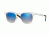 Ray-Ban CLUBMASTER ALUMINUM RB3507 Sunglasses 137/7Q-49 - Brushed Silver Frame, Blue Flash Gradient Lenses