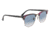 Ray-Ban Clubmaster Sunglasses RB3016 12573F-51 - Spotted Grey/Violet Frame, Clear Gradient Blue Lenses