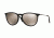 Ray-Ban ERIKA F RB4171F Sunglasses 601/5A-54 - Shiny Black Frame, Light Brown Mirror Gold Lenses