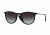 Ray-Ban ERIKA F RB4171F Sunglasses 622/8G-54 - Black Rubber Frame, Grey Gradient Lenses