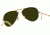 Ray-Ban Folding Aviator RB3479 Sunglasses 001/58-5514 - Arista Frame, Crystal Green Lenses