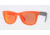 Ray-Ban Folding Wayfarer Sunglasses RB4105 601969-5420 - Matte Orange Frame, Crystal Brown/Orange Mirror Lenses