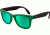 Ray-Ban Folding Wayfarer Sunglasses RB4105 602119-5420 - Matte Green Frame, Crystal Green/Green Mirror Lenses