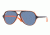 Ray Ban Junior RJ9049S #178/7B - Top Blue On Orange Frame, Blue Lenses