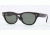 Ray-Ban LARAMIE F RB4169F Sunglasses 901-53 - Black Frame, Crystal Green Lenses