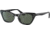 Ray-Ban Miss Burbank RJ9099S Sunglasses, Dark Green Lenses, Black, 43, RJ9099S-100-71-43