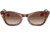Ray-Ban Miss Burbank RJ9099S Sunglasses, Gradient Brown Lenses, Striped Havana, 43, RJ9099S-710313-43