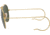 Ray-Ban Outdoorsman Sunglasses, Arista Frame, Crystal Green Lens, 58, L0216-5814
