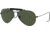 Ray-Ban Outdoorsman Sunglasses, Black Frame, Crystal Green Lens, 58, L9500-5814