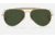 Ray-Ban Outdoorsman Sunglasses, Gold Frame, G-15 Green Lens, 58, RB3030-W3402-58