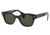 Ray-Ban RB0880SF Sunglasses, Black Frame, Green Lens, Asian Fit, 53, RB0880SF-901-31-53