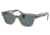 Ray-Ban RB0880SF Sunglasses, Transparent Green Frame, Dark Blue Polarized Lens, Asian Fit, 53, RB0880SF-66353R-53