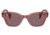 Ray-Ban RB0880SF Sunglasses, Transparent Pink Frame, Dark Violet Polarized Lens, Asian Fit, 53, RB0880SF-6639AF-53