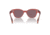 Ray-Ban RB0880SF Sunglasses, Transparent Pink Frame, Dark Violet Polarized Lens, Asian Fit, 53, RB0880SF-6639AF-53